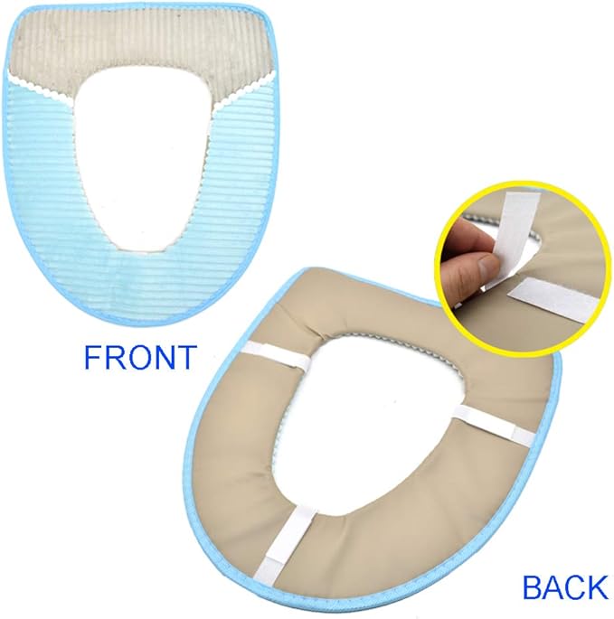 4 Pcs Toilet Seat Cover Pad Thicker Washable Toilet Seat Cushion Mat Winter