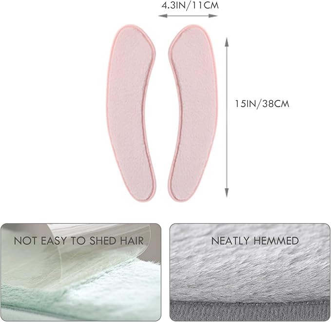 Thick and Warm Toilet Seat Cushion Cover - with Sticky Toilet Seat Cushion - Washable and Reusable Mat for Winter - Double Flap Separation, TPR Back Adhesive, Soft and Protective (Pink)