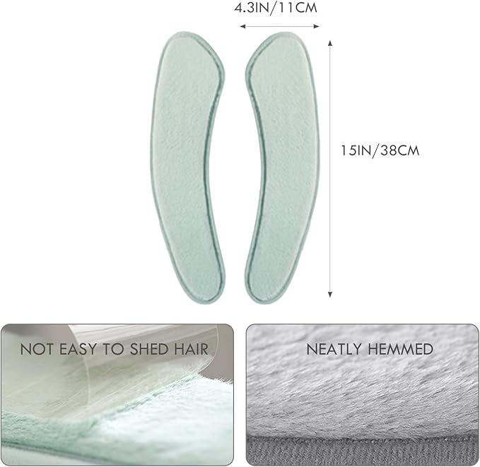 Thick and Warm Toilet Seat Cushion Cover - with Sticky Toilet Seat Cushion - Washable and Reusable Mat for Winter - Double Flap Separation, TPR Back Adhesive, Soft and Protective (Green)