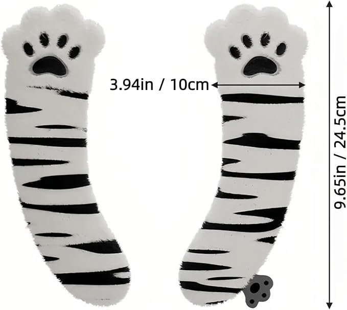 Fuzzy Toilet Seat Cushion Cover, Portable Toilet Seat Cover Universal with Hook and Loop Fastener, Washable and Reusable Toilet Lid Cover (White)