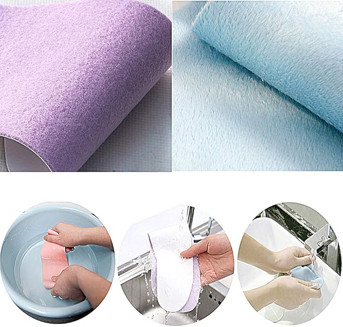 Bathroom Warmer Toilet Seat Cover Pads 4 Pack Washable and Reusable Cushion for Winter