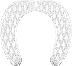 Toilet Seat Cushion - Portable and Washable - Universal padded toilet seat for Standard U Shape Toilet Seats -Adhesive Toilet Seat Cushion for Women Seniors(Clear)